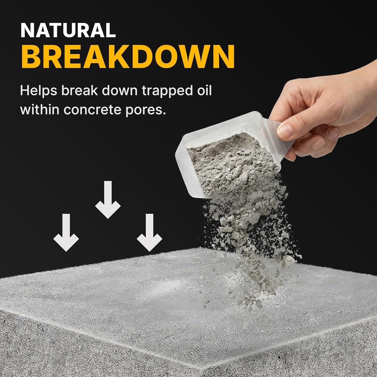 EXIMO Waterless Concrete Cleaner, Oil Stain Remover for Asphalt, Driveway, Ga…