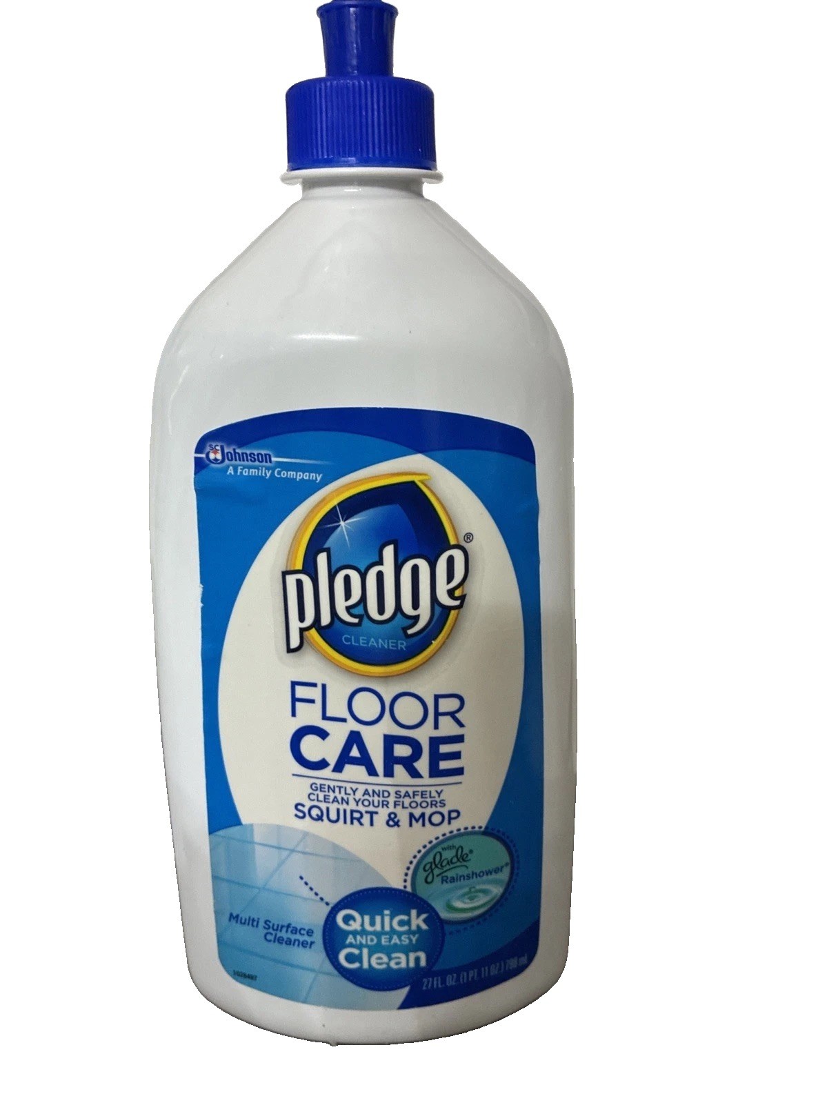Pledge Clean It Squirt & Mop Multisurface Floor Cleaner Rainshower, 27oz