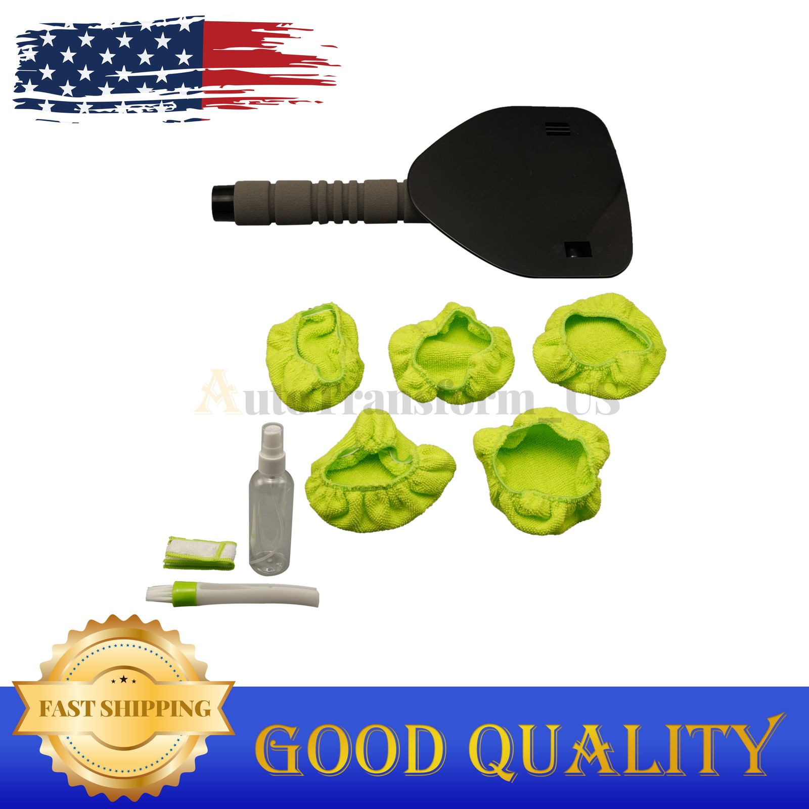 Windshield Cleaning Tool Kit Extendable Car Window Glass Wiper Cleaner Brush Pad
