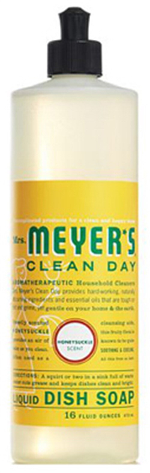 Mrs. Meyer’s Clean Day Honeysuckle Scent Liquid Dish Soap 16 oz 1 pk (Pack of 6)
