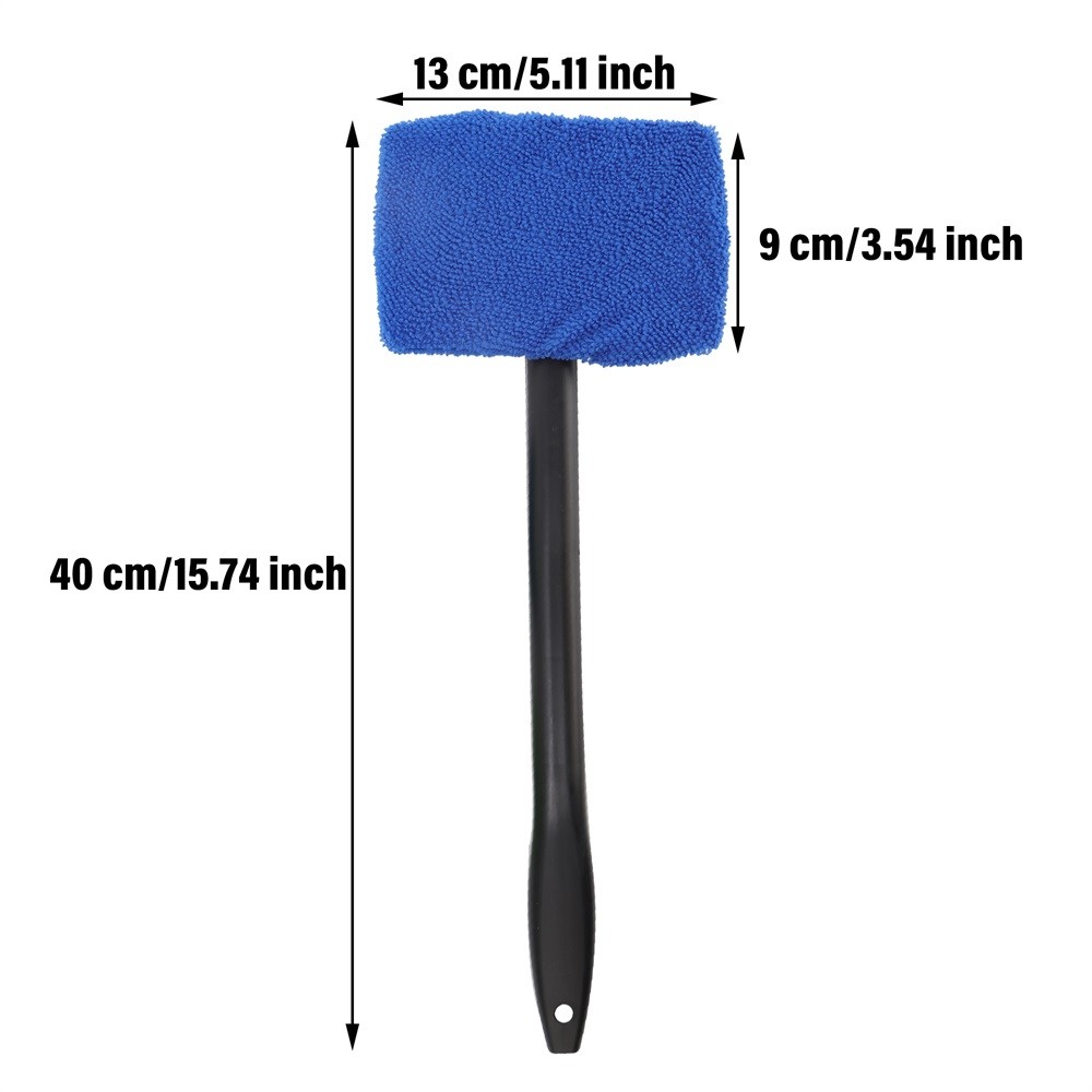3 Pack Window Windshield Cleaning Tool Microfiber Car Wiper Cleaner Glass Brush