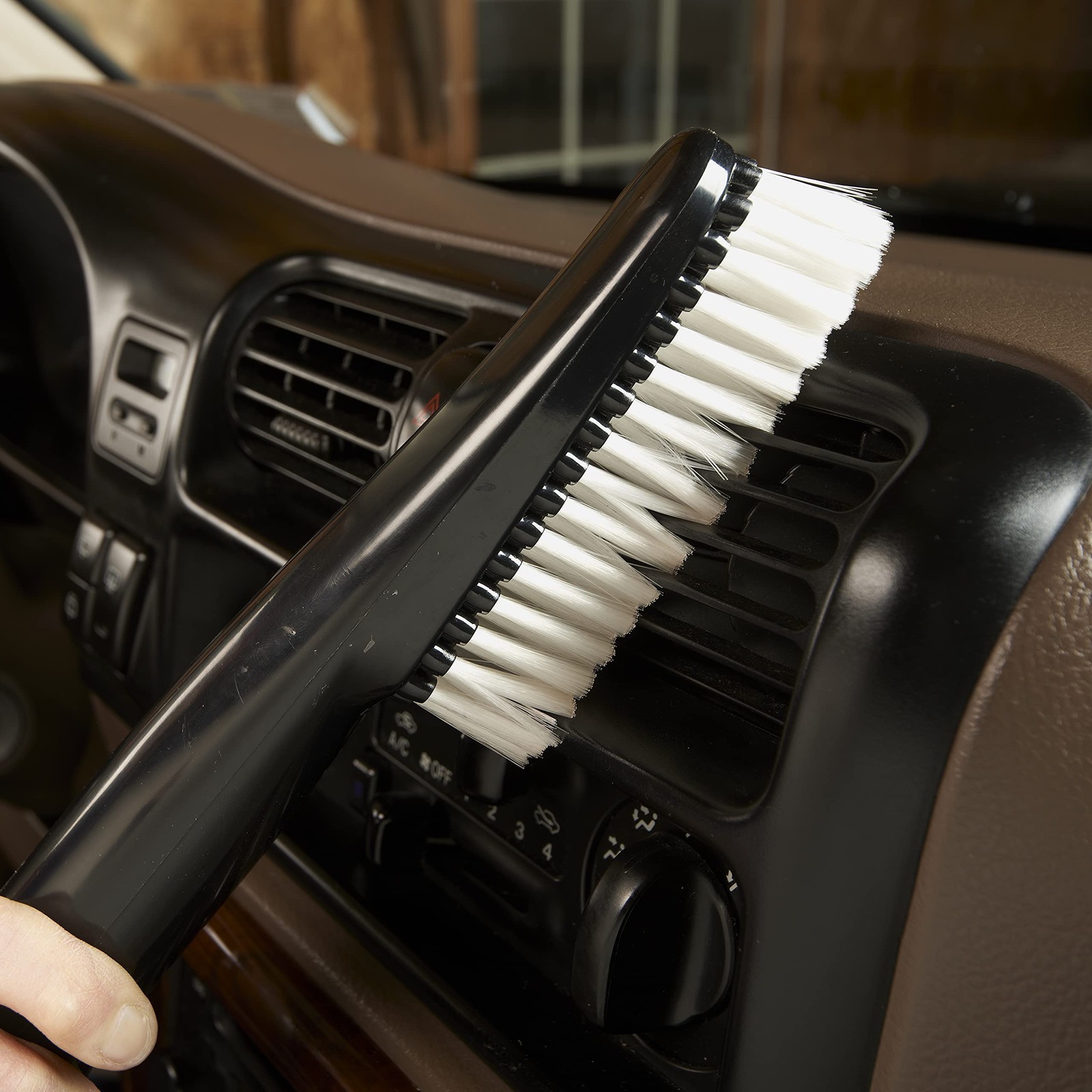 Unbranded 1.25 Inch Auto Brush Soft Nylon Bristles Interior Car Vacuum Tool