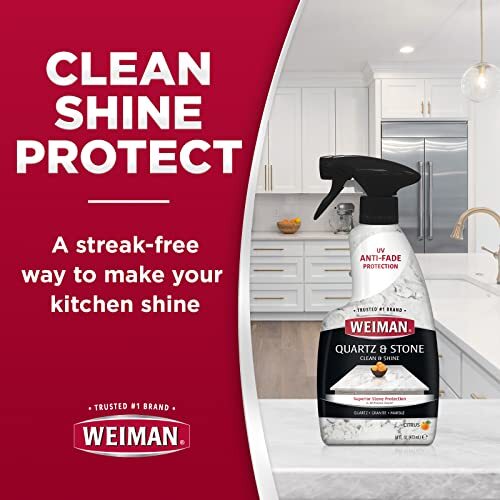 Weiman Quartz Countertop Cleaner and Polish (2 Pack) Clean and Assorted Sizes