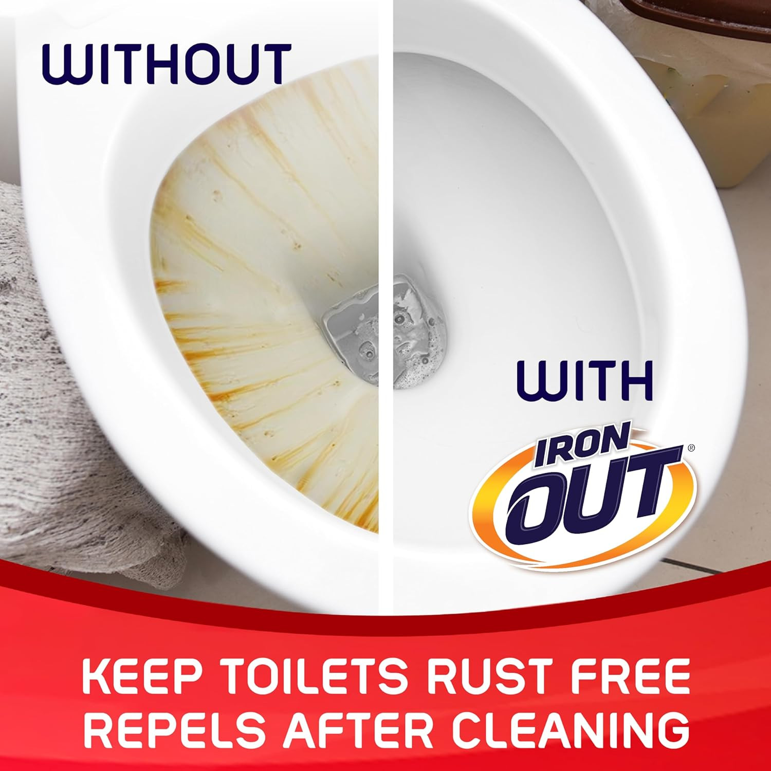 Iron Out Automatic Toilet Bowl Cleaner Tablets 6 Count Prevent Rust Stains