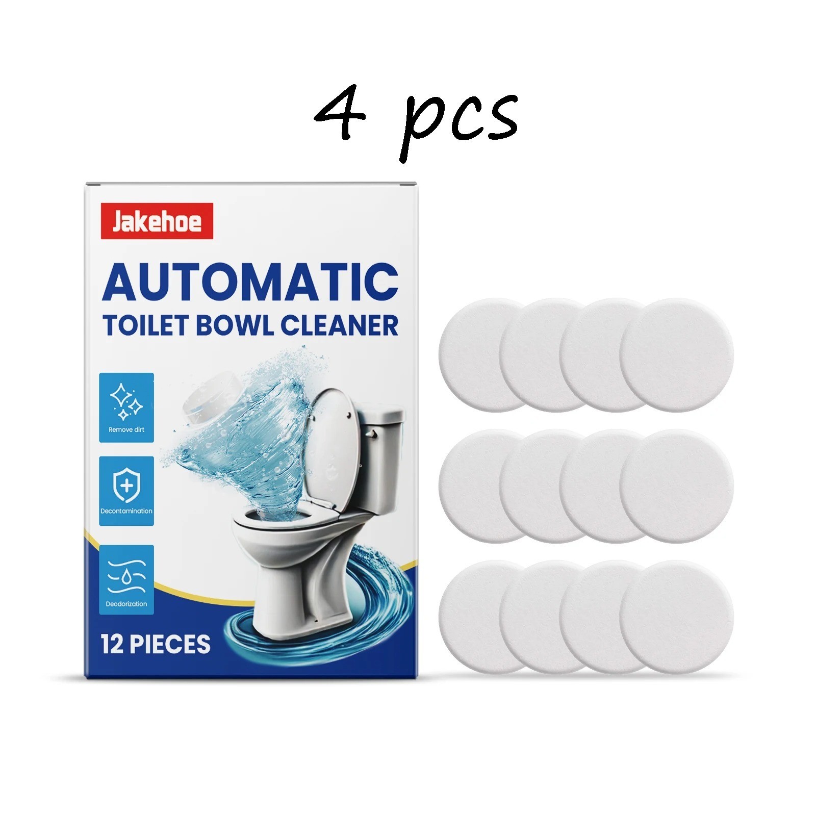 Disposable Toilet Bowl Cleaners (12-120 Tablets) Odor Eliminator, Fresh Scent