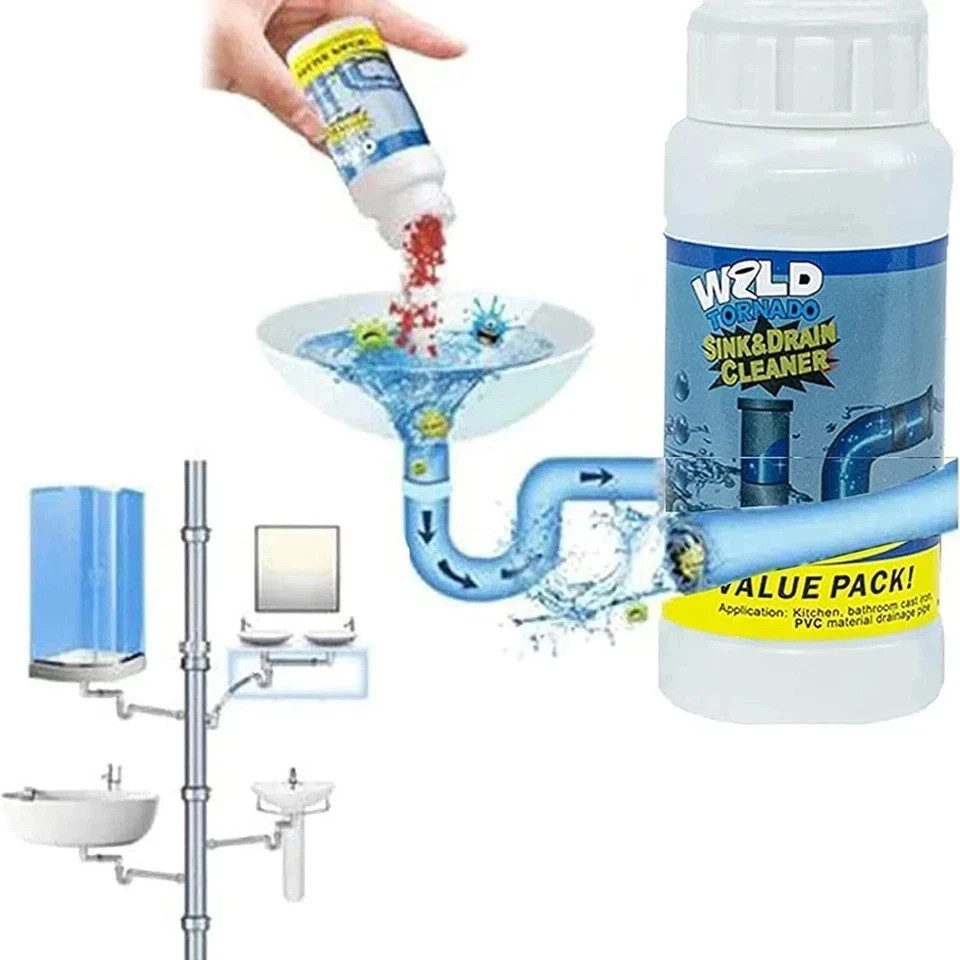1 pc. Wild Tornado Sink and Drain Cleaner Hair Grease Clogs