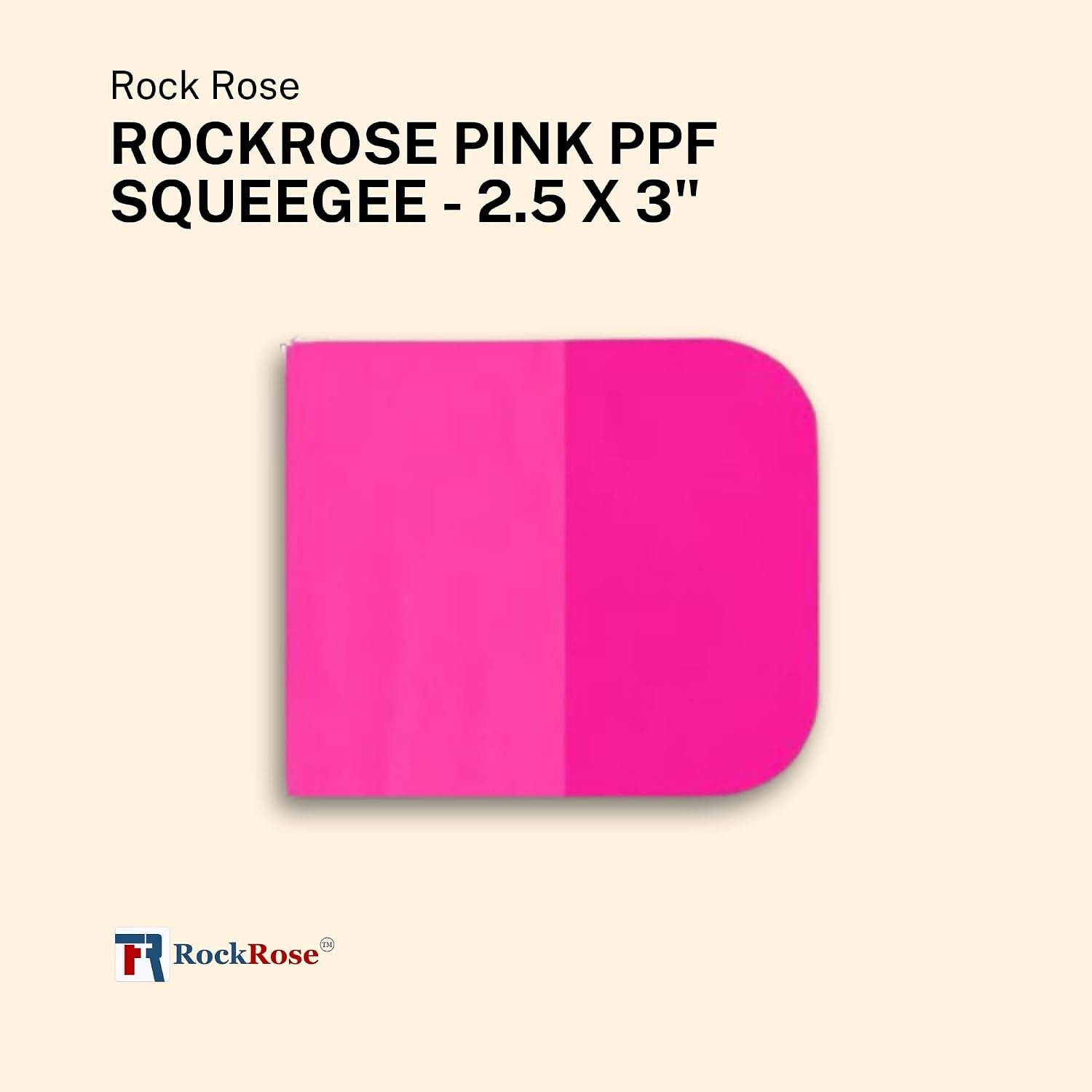 Pink PPF Squeegee Angled – 2.5 X 3 Inches : Film Application Tool for Bubble-Fre