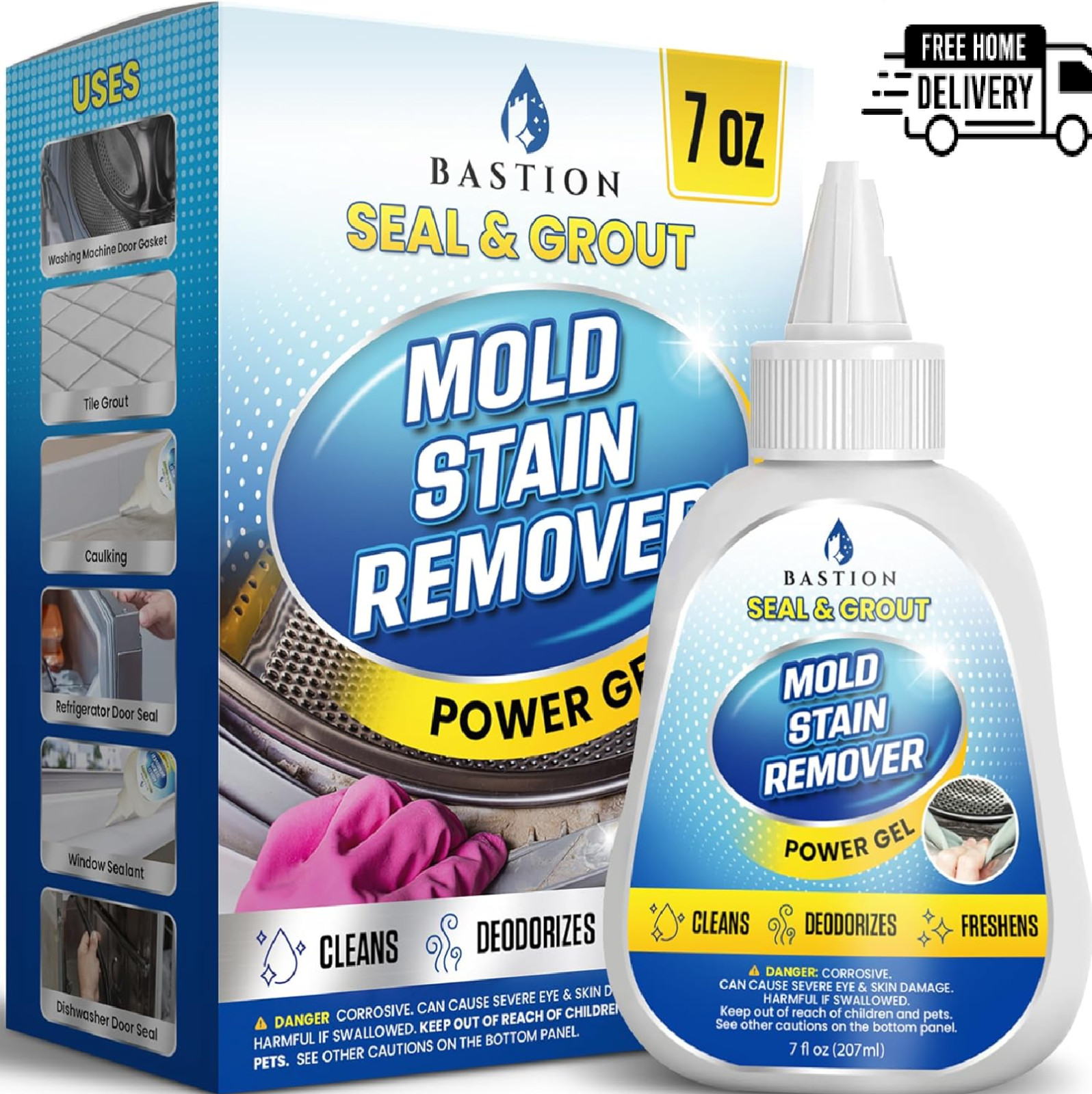 Mold Stain Remover Power Gel Cleaner Heavy Duty Cleaning Solution for Front Load