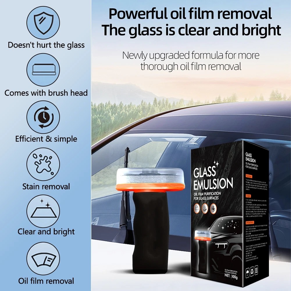 Qifor Glass Cleaner,Qifor Car Oil Film Cleaner Glass Guard,Automotive Oilfilm A