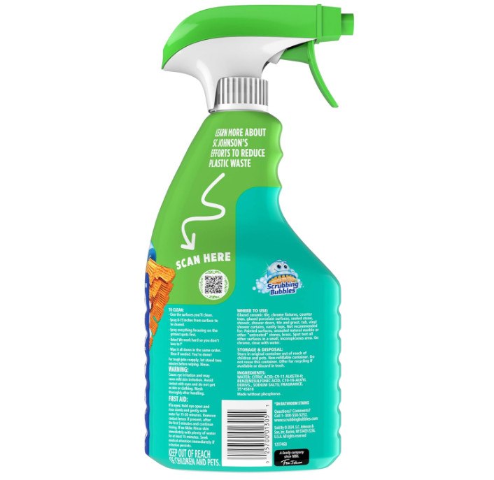 Scrubbing Bubbles Easy Clean Foaming Bleach-Free Bathroom All Purpose Cleaner, F