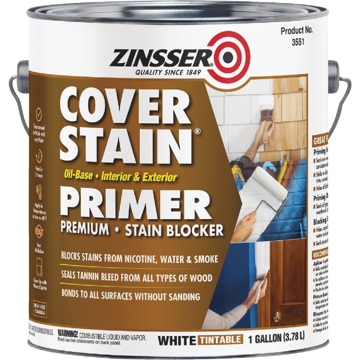 Zinsser Cover-Stain VOC High Hide Oil-Base Interior/Exterior Stain Blocker