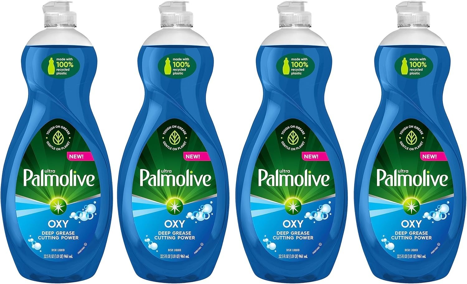Multi-Surface Ultra Dish Liquid – 32.5 Fl Oz (Pack of 4) – Kosher & Paraben-Free