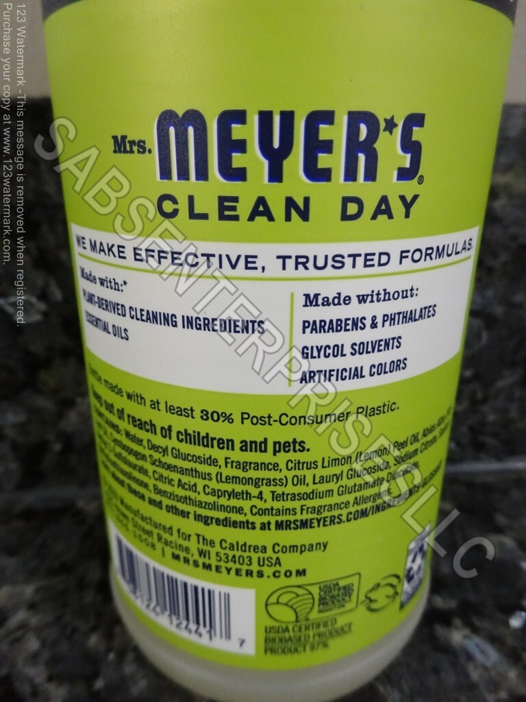 5 Mrs. Meyer’s Clean Day Multi-Surface Everyday Cleaner LEMON VERBENA 16 FL oz.