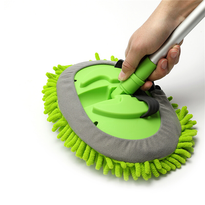 3 in 1 Microfiber Car Wash Brush Cleaning Mop Auto Truck 47.5″ Long Handle