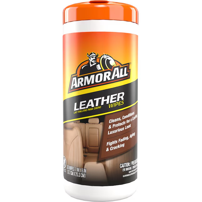 Armor All Leather Care Wipes 30 -Count Wipes Car Interior Protectant
