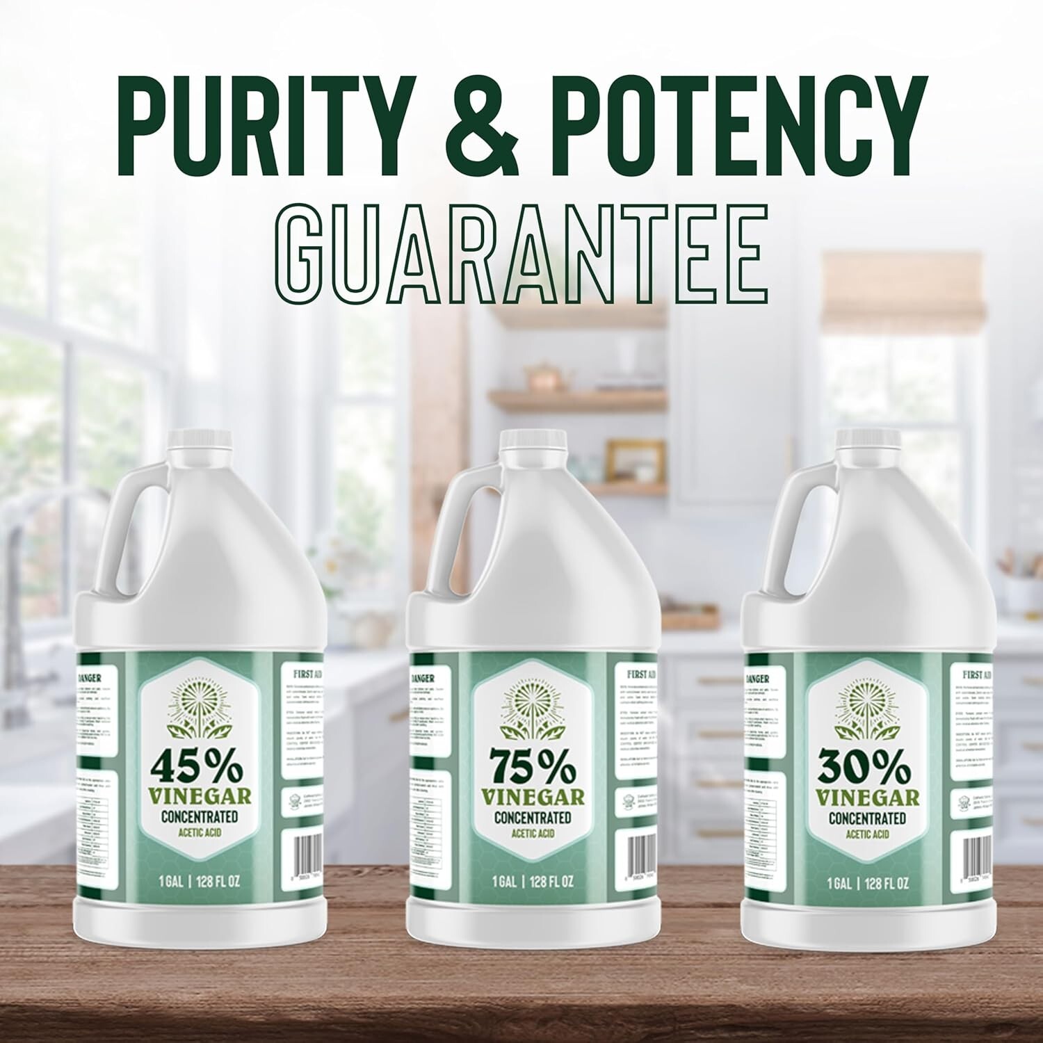 30% Vinegar – 1 Gallon – Concentrated Acetic Acid – Cleaner Vinegar