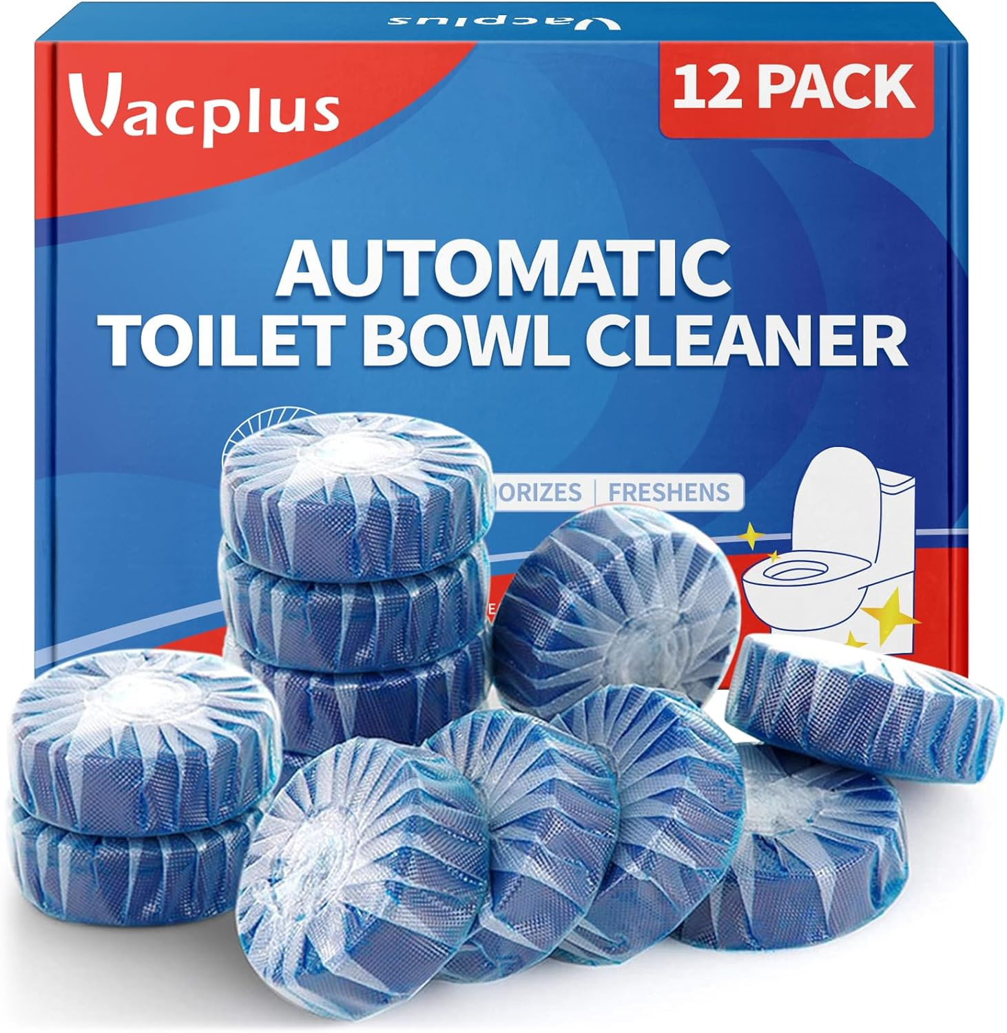 Vacplus Automatic Toilet Bowl Cleaner Tablets Bathroom Toilet Tank Cleaner NEW!.