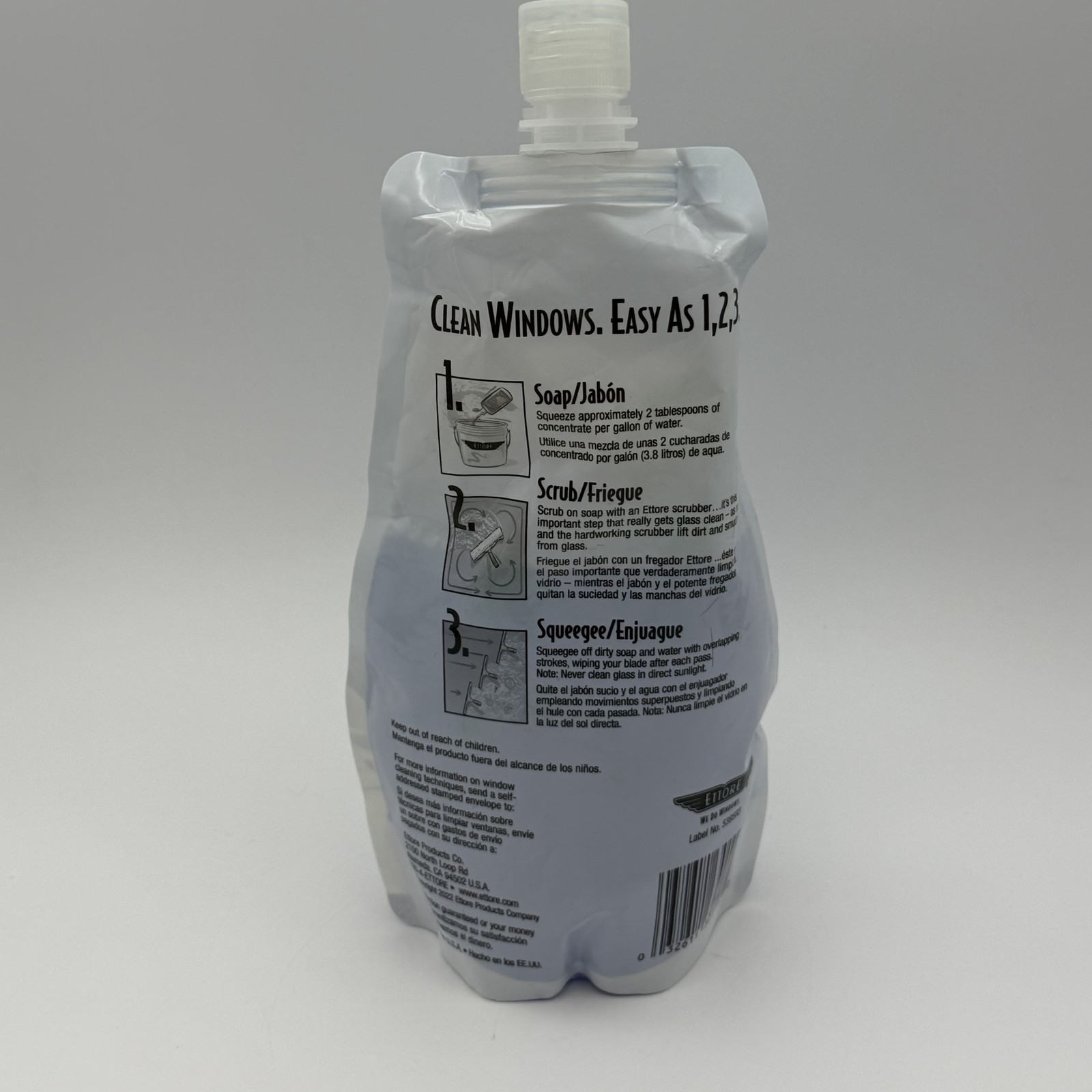 Ettore Super Concentrate Squeegee Off Glass Cleaner 16 fl oz – Makes 16 Gallons