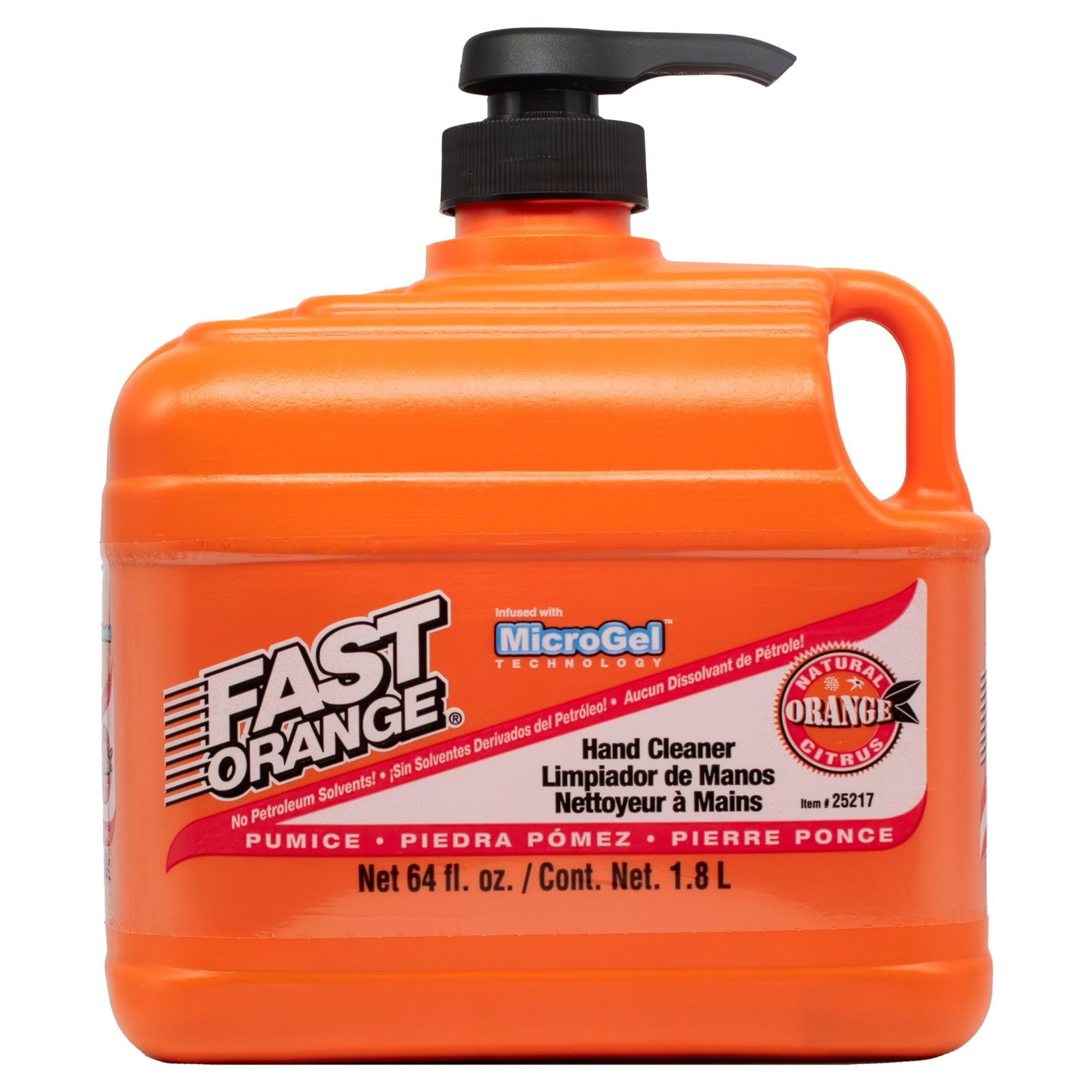Fast Orange Permatex 25217 Pumice Lotion, Heavy Duty Hand Cleaner,Natural Citrus
