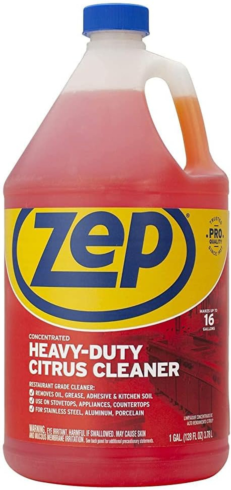 Heavy-Duty Citrus Degreaser Cleaner Concentrate – 1 Gallon (1 Unit) ZUCIT128 …