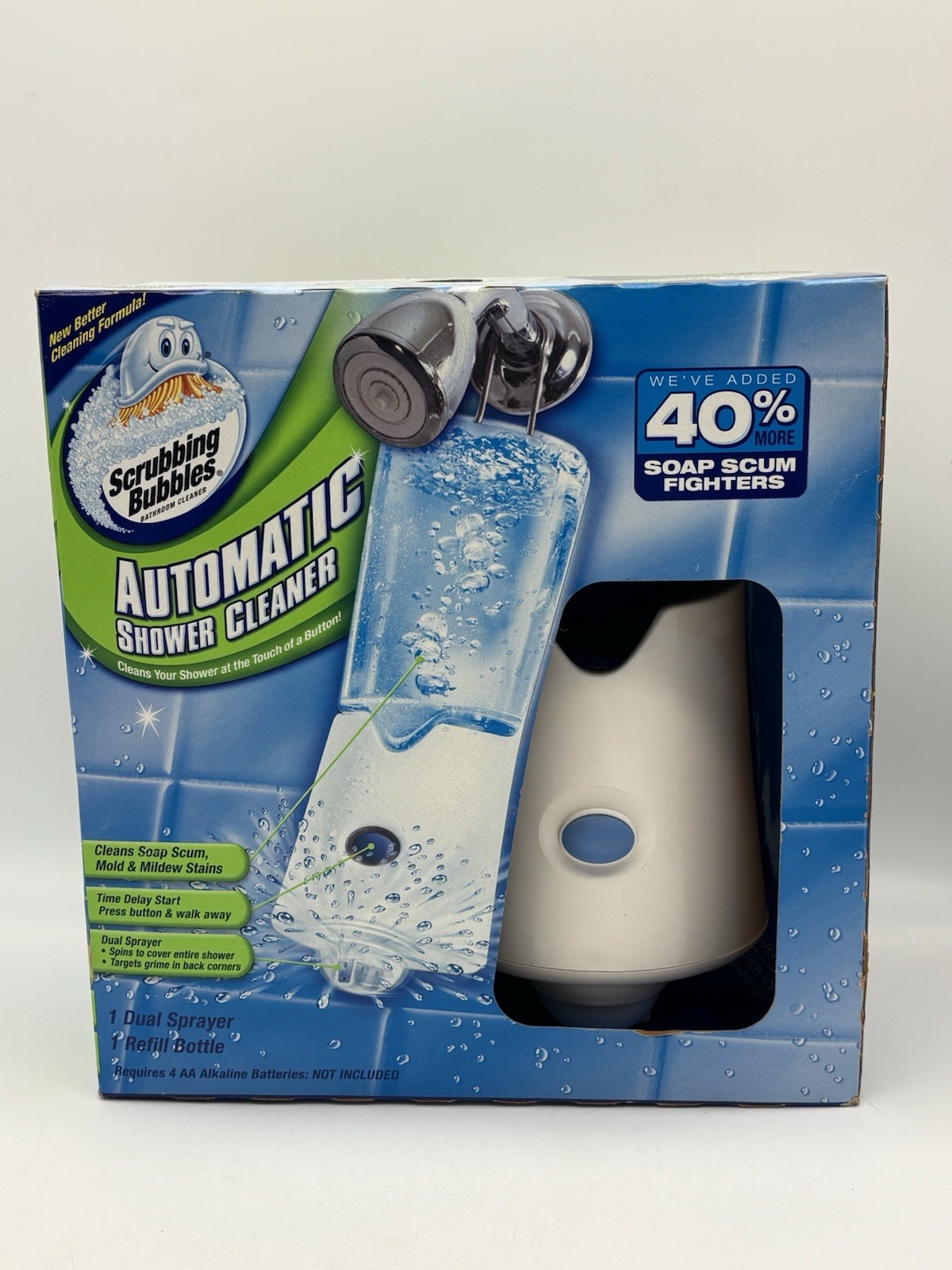 Scrubbing Bubbles Automatic Shower Cleaner Starter Kit New Sealed