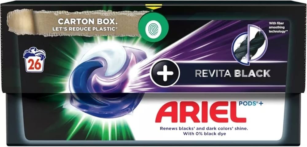 ARIEL Pods Laundry Detergent PODS + REVITA BLACK dark laundry pods 26 pods
