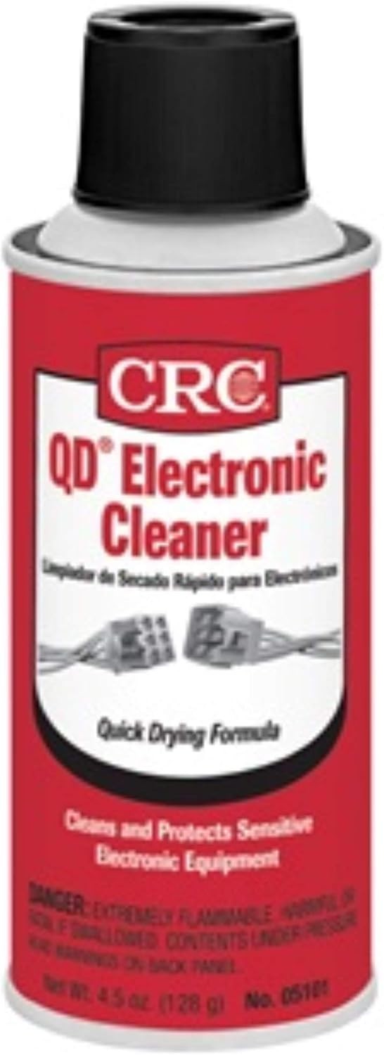 CRC 05101 QD Electronic Cleaner Plastic Safe Residue Free Spray 4.5 Oz Aerosol