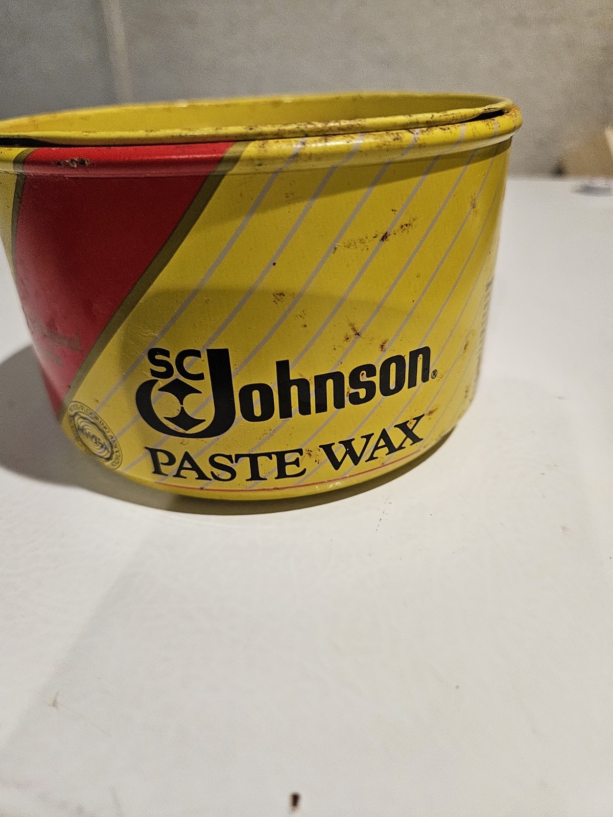 sc johnson paste wax 16 oz Not Sealed Almost Full Can Discontinued