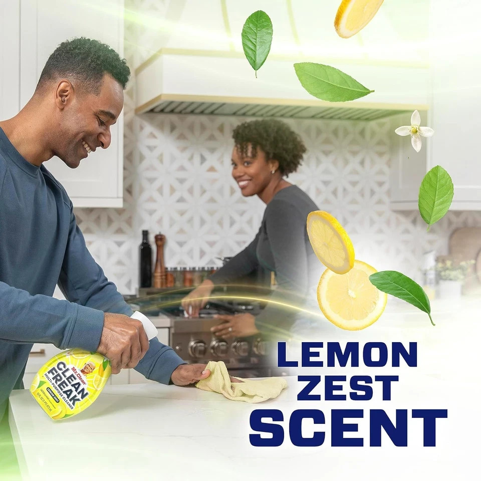 Mr Clean Clean Freak Multi Surface Cleaner Spray Pack of 4 Lemon Zest 16 Fl Oz