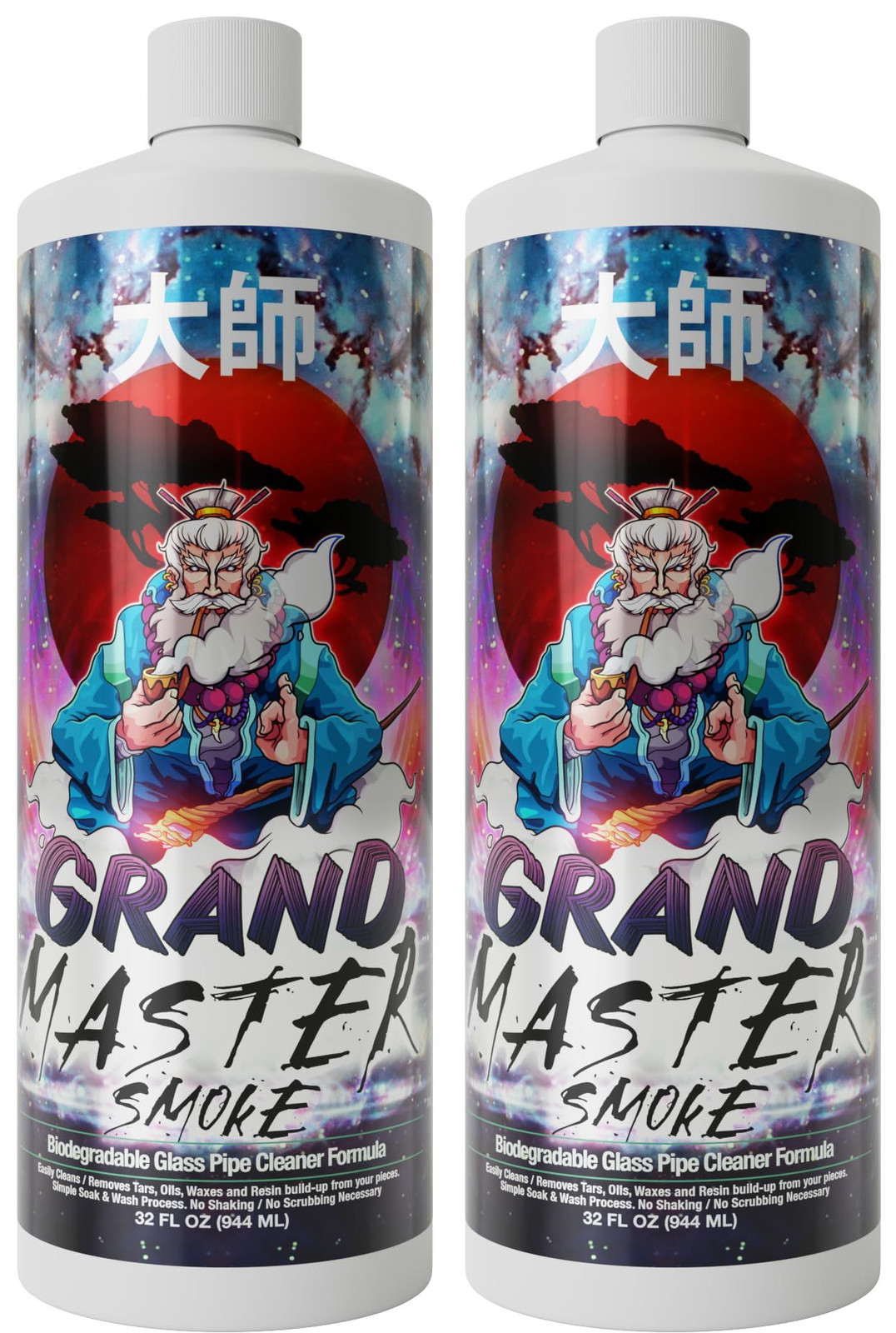 GRAND MASTER SMOKE 64oz / 2 Pack 32 Fl Oz (Pack of 2), No Artificial Color