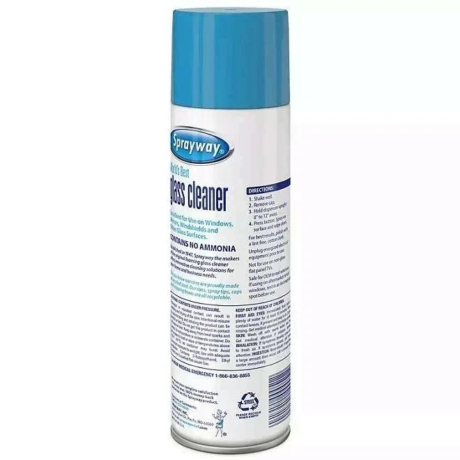 12 Pack Sprayway Glass Cleaner, 19oz FREE SHIPPING