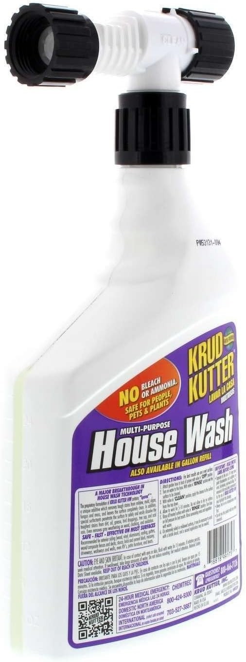 Multi Purpose House Wash, 32 oz, Exterior Cleaner for Siding, Brick, Stucco a…