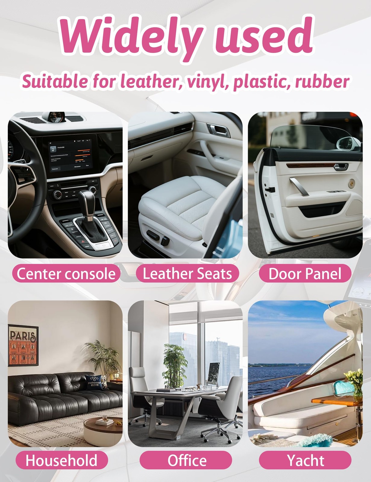 Kingvo Car Interior Cleaner, Interior Cleaner Carpet Dashboard Vinyl Sofa Lea…