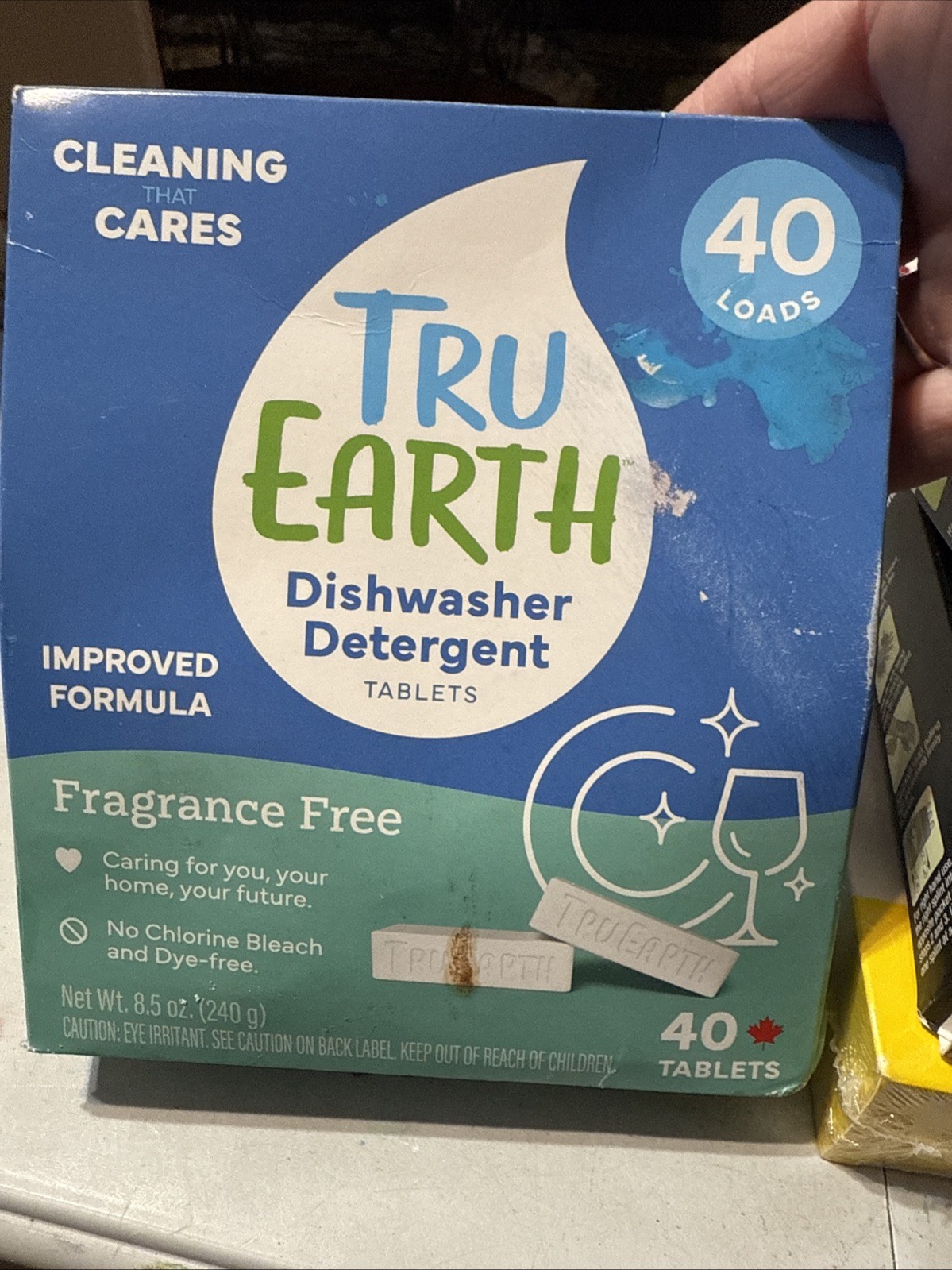 Tru Earth Dishwasher Detergent Tablets 40ct Dye, Fragrance, Paraben Free