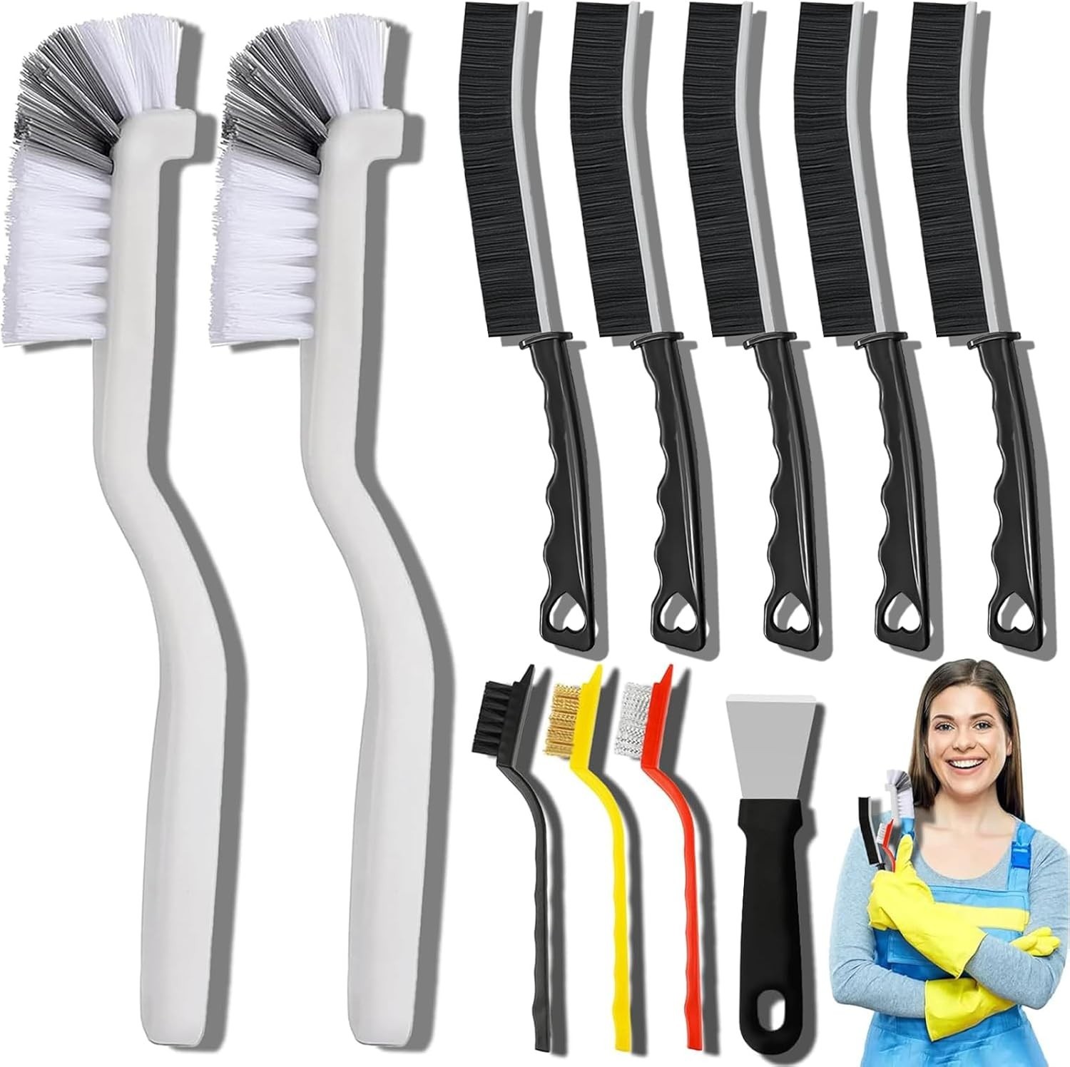 All-Purpose 10 Inch Dual Blade Streak-Free Squeegee, Safe on Mirro