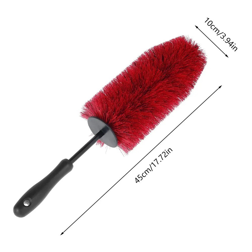 45cm Car Wheel Rim Tire Cleaning Brush Soft Bristle Auto Detailing Tool