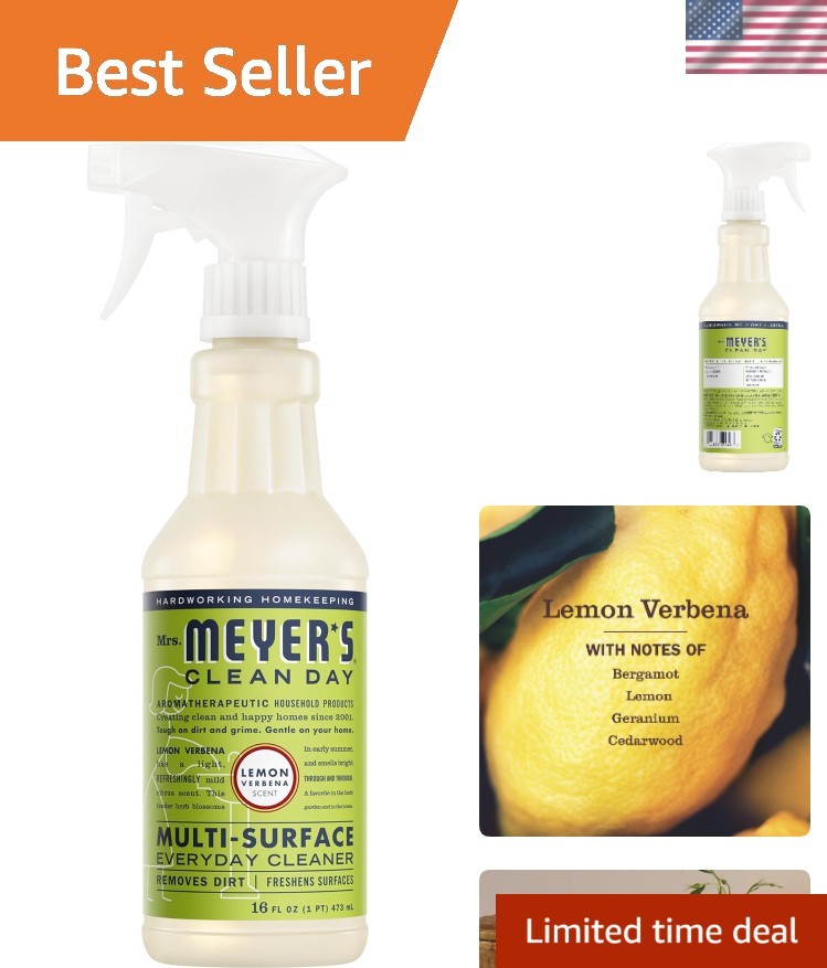 Lemon Verbena Multi-Surface Spray – 16 Fl Oz Cleaner for Quick Home Freshening