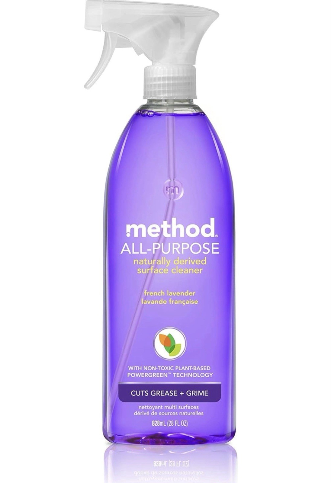 Method All-Purpose Cleaner Spray, French Lavender, Plant-Based Eco-friendly 28oz