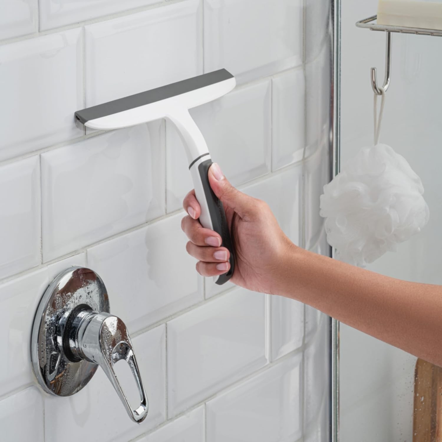 All-Purpose 10 Inch Dual Blade Streak-Free Squeegee Safe on Mirrors Glass Shower