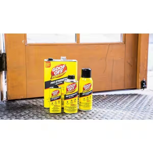 Goof Off (12 fl. oz). Professional Strength Latex Paint and Adhesive Remover