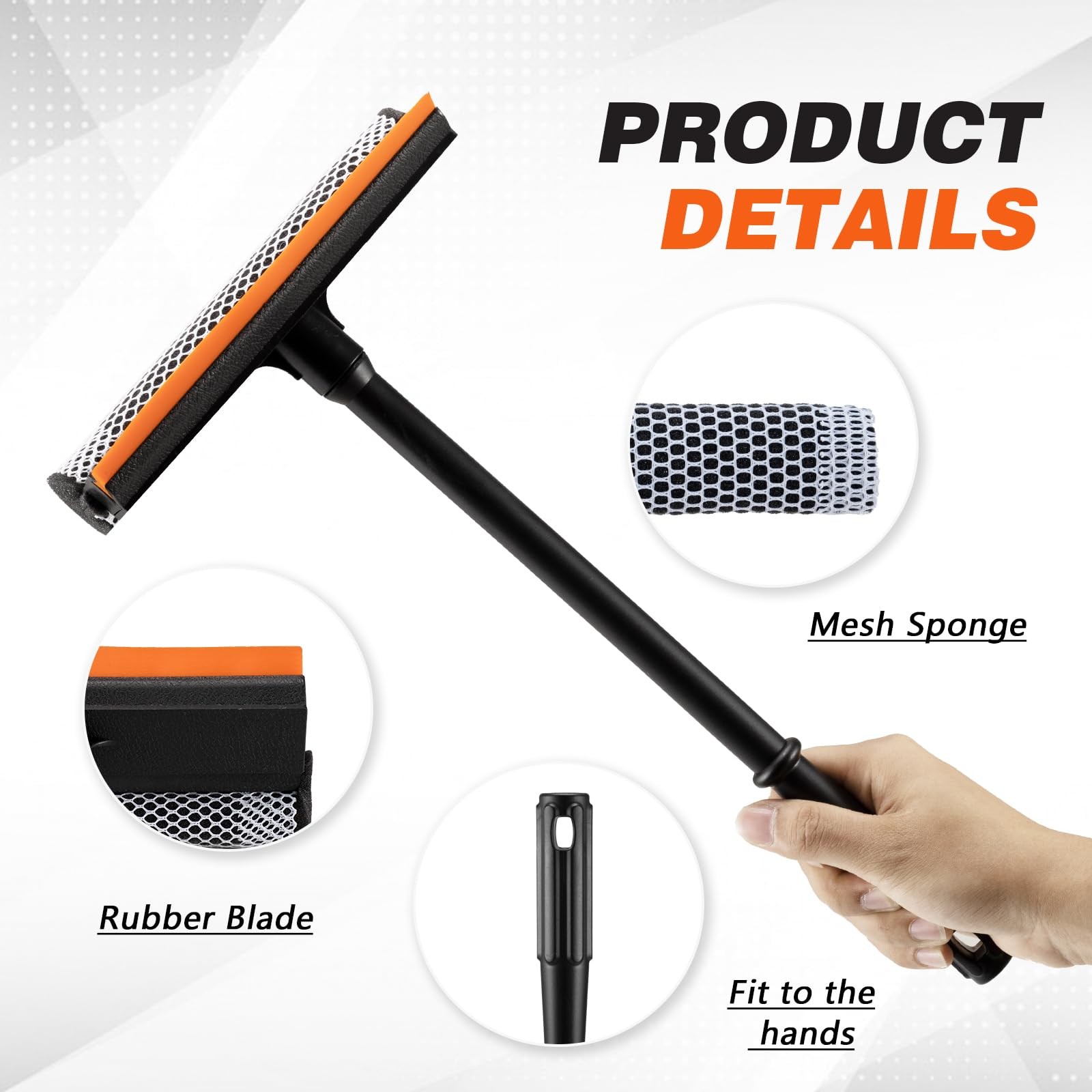 Window Squeegee Window Cleaner for Gas Station Glass Shower Window Door Cleaning