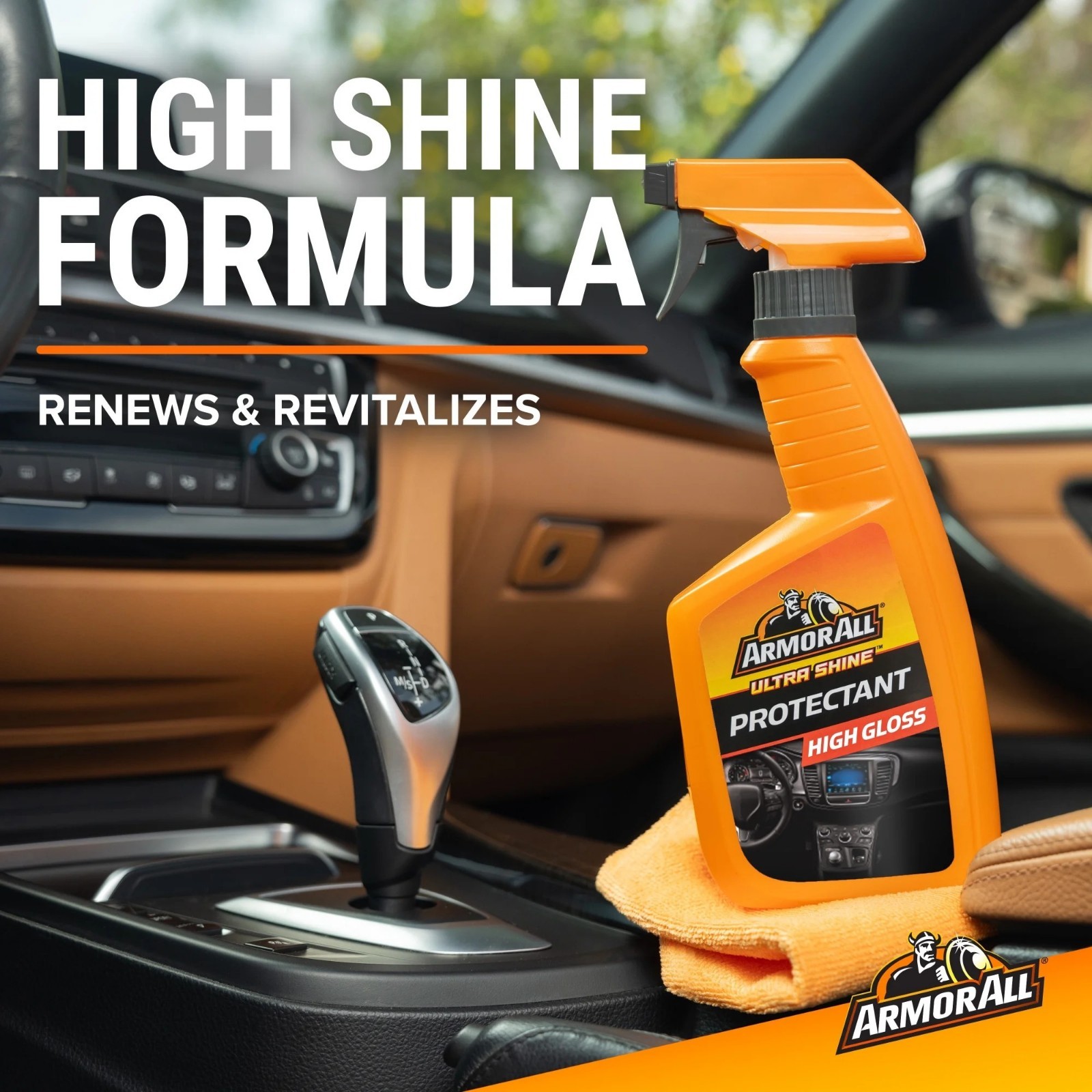 Armor All Ultra Shine Protectant Car Cleaning Spray 16 fl oz Interior Exterior