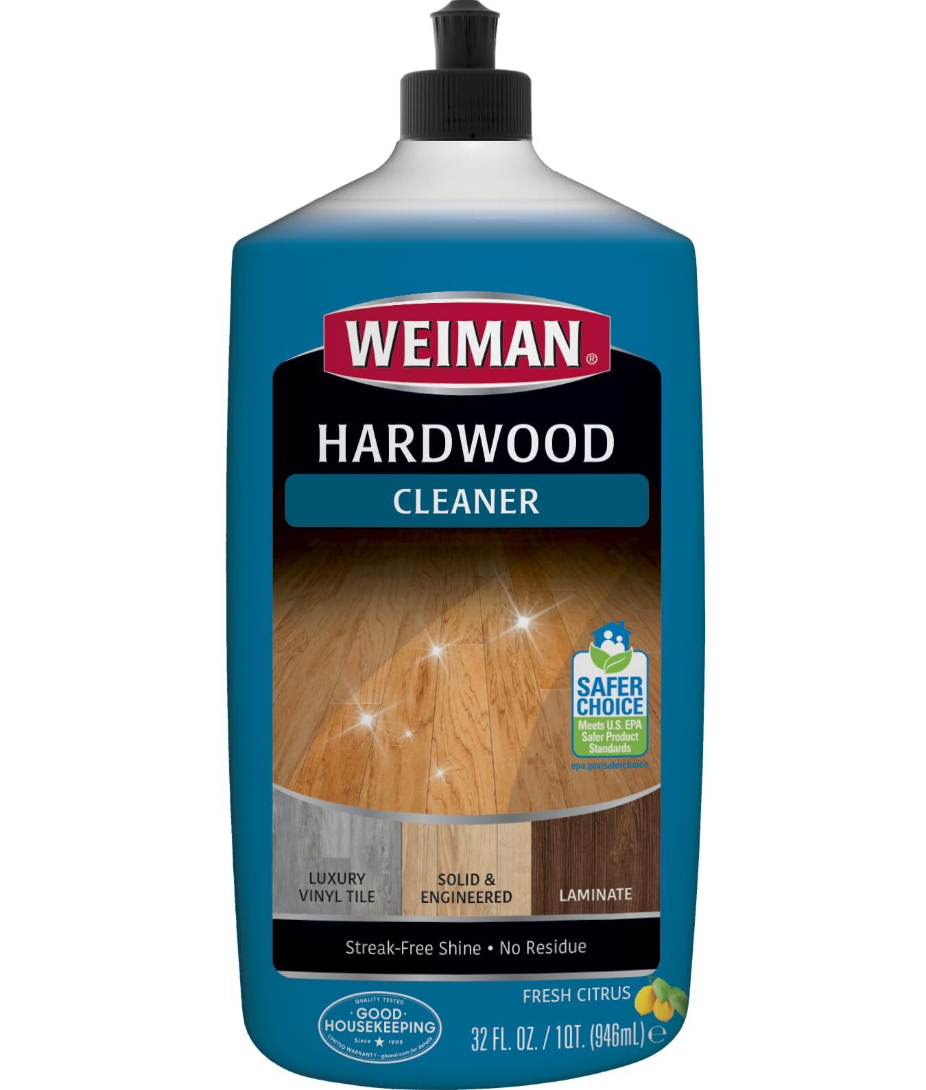 Weiman Professional Hardwood Floor Cleaner 32 Fl Oz Streak Free Plant Based