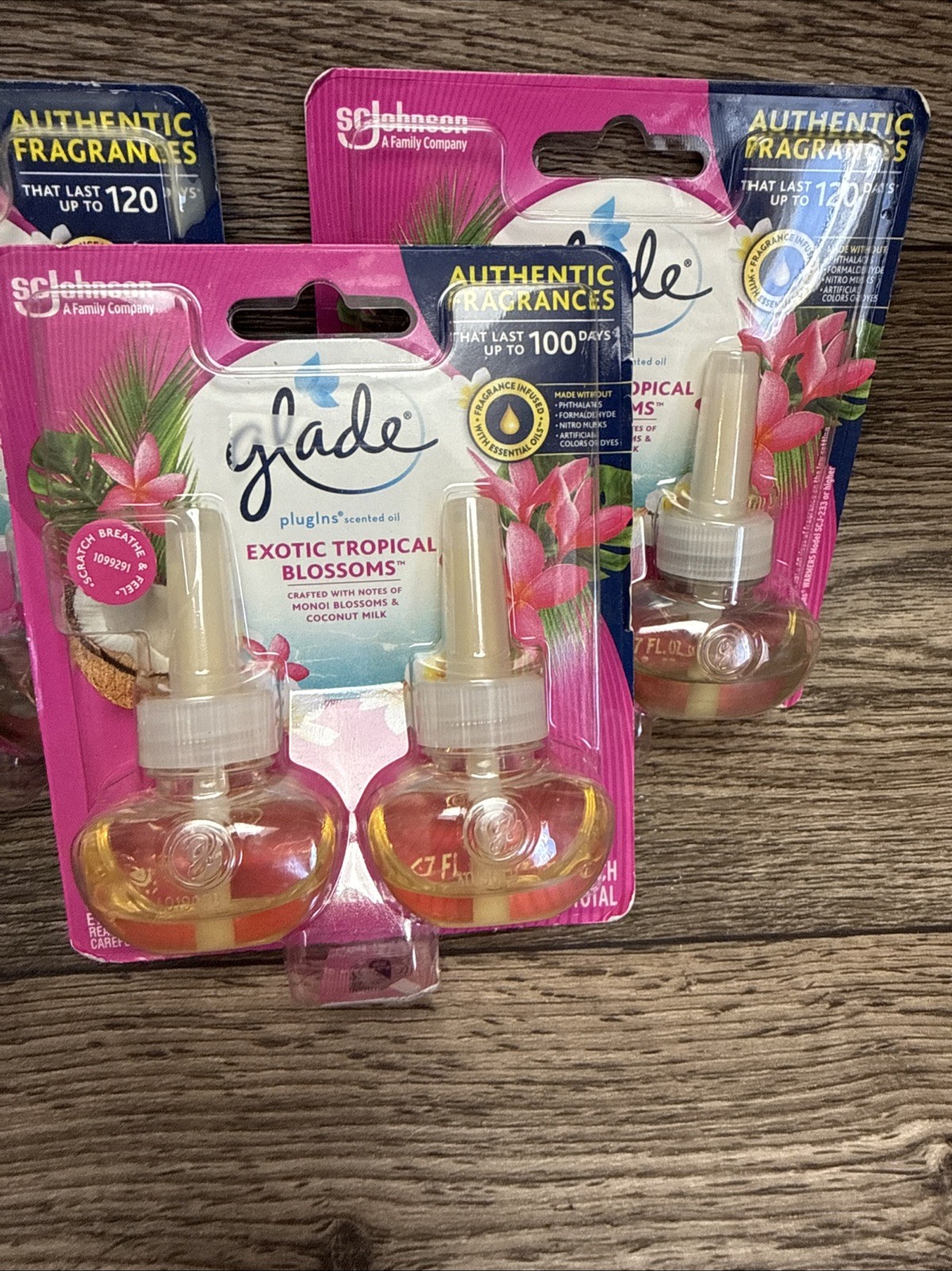 Glade Exotic Tropical Blossoms Plugins Scented Oil Refills True Living Tropical