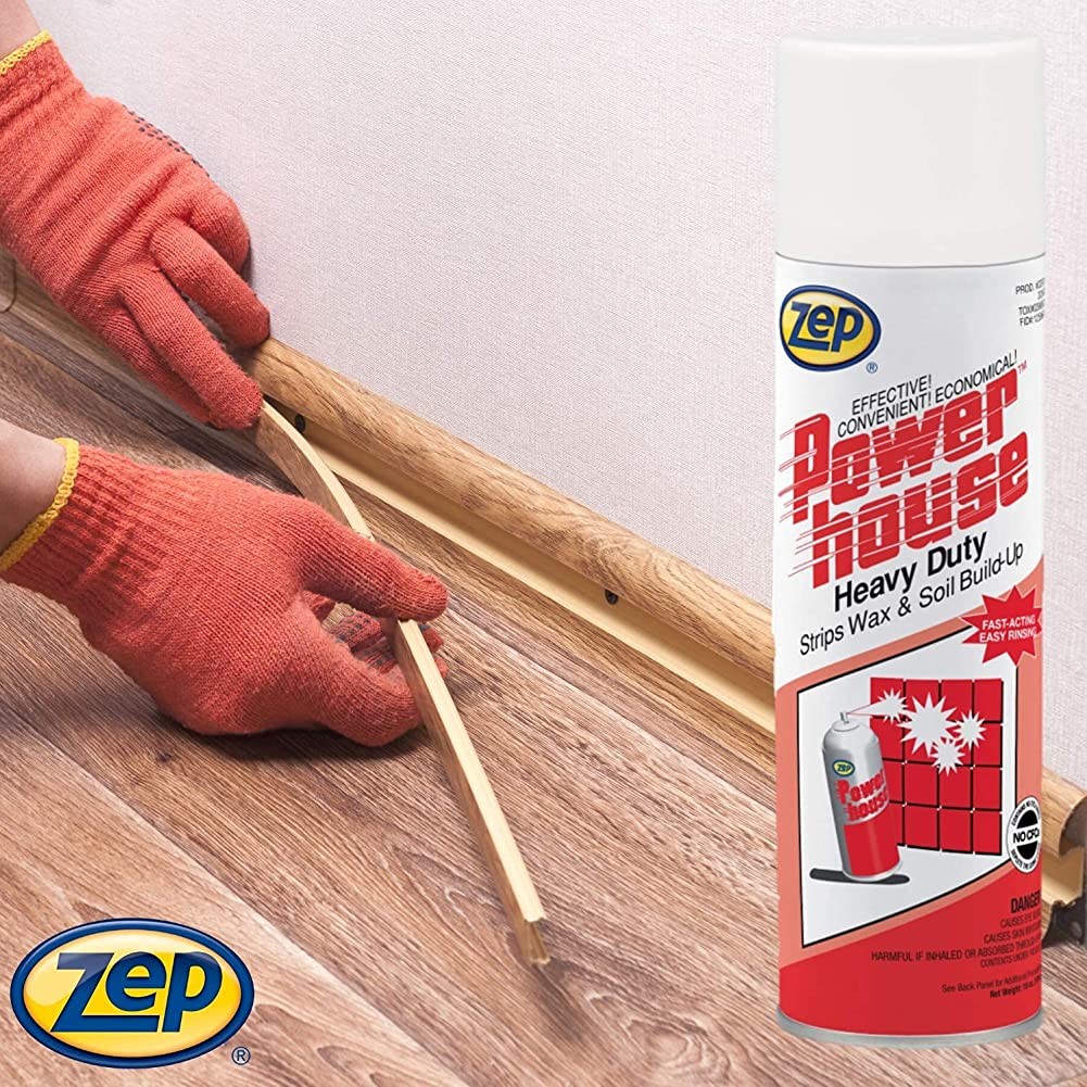 Zep Powerhouse Heavy-Duty Cleaner and Wax Stripper – 18 oz (Case of 12) – 28201