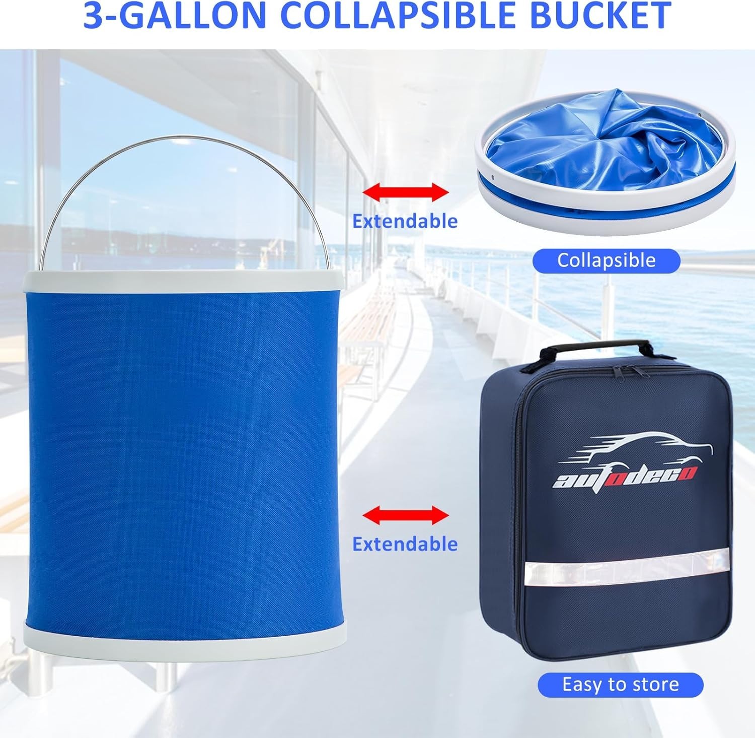 12 Pcs Boat Wash Cleaning Kit, Complete Interior Exterior Cleaning Set for Boat.