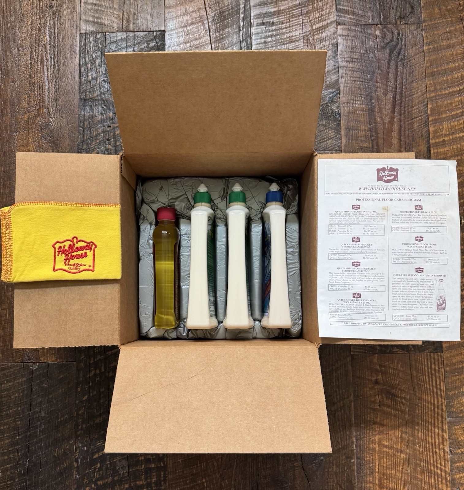 NEW HOLLOWAY HOUSE PROFESSOR FLOOR CARE KIT – Lemon Oil Floor Cleaner & Finish