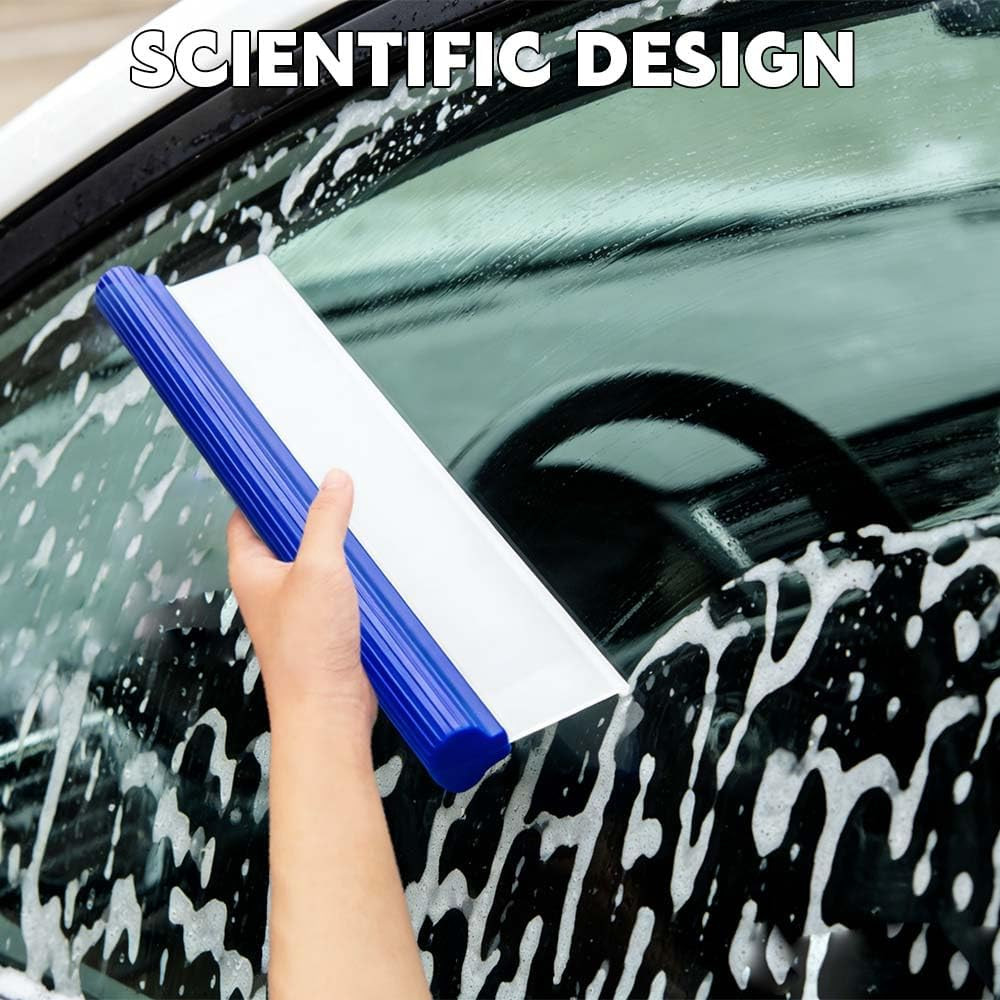 2PCS Car Squeegee, Squeegees for Car, 12 Inch Flexible Silicone Squeegee T-Bar W