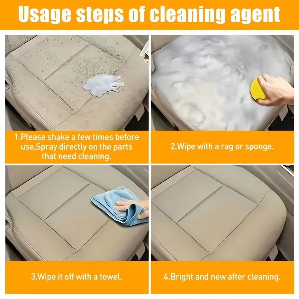 Multi Purpose Foam Cleaner for Deep Cleaning of Car Leather Seats and Interior