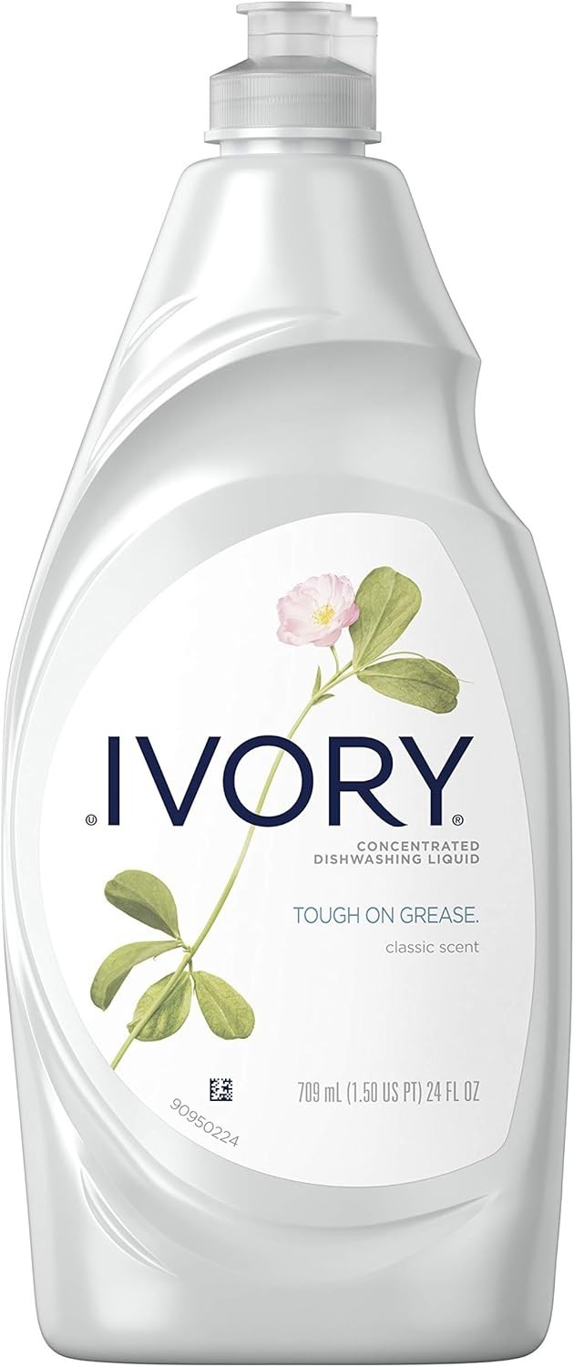 Ivory Dish Soap Liquid Concentrated Classic Scent 24 fl oz 709mL Pack of 3